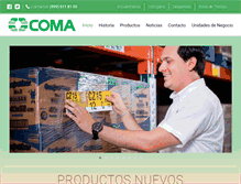 Tablet Screenshot of coma.com.mx